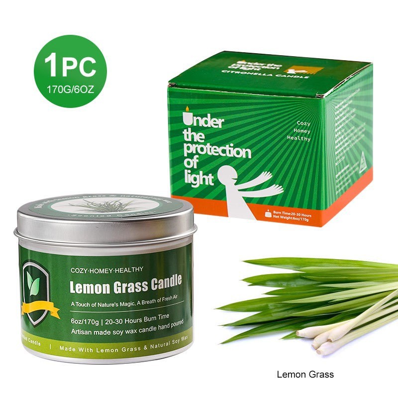 natural Green Tea Lemongrass Candle